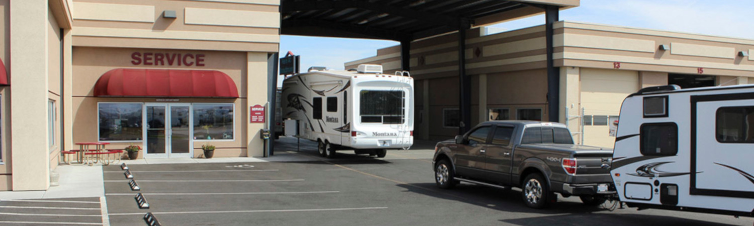 The RV service department at Broadmoor RV Superstore.